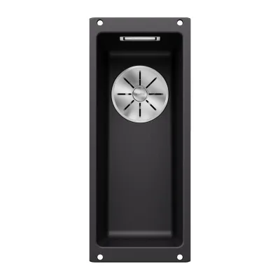 Blanco Lavello a una vasca SUBLINE 160-U Satin Gold 3525981 finitura nero da 19x46 cm - Sottotop