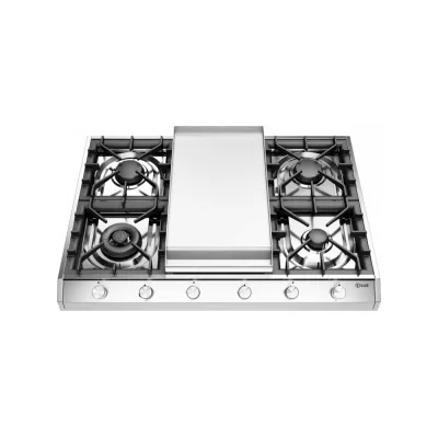 Ilve Piano cottura gas da appoggio Professional Plus HCP965FD in acciaio inox da 90 cm - Con fry top - IN PROMOZIONE FINO AL 6/07