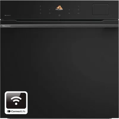 PRONTA CONSEGNA - Hisense Forno pirolitico multifunzione con vapore da incasso BAS614P8B finitura nero da 60 cm
