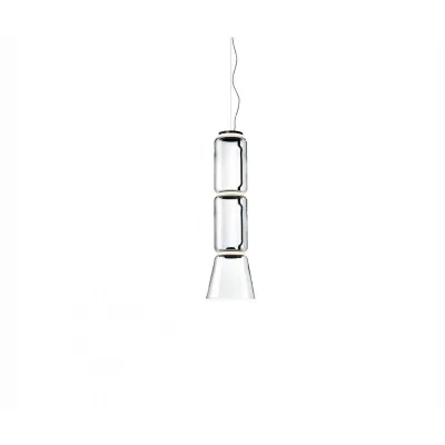 Flos Lampada a sospensione Noctambule Suspension 2 Low Cylinder Cone finitura nero