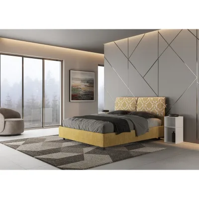 Ityhome Letto matrimoniale Mados in tessuto Agata 3 da 160 cm