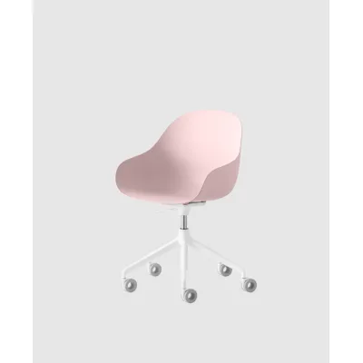 Connubia Sedia Home Office girevole Academy CB2145 con struttura bianca e seduta Cipria - IN PROMOZIONE FINO ALL' 11/07