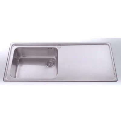 Alpes Lavello semifilo 117/1V1SL con gocciolatoio a destra in acciaio inox da 117x51 cm