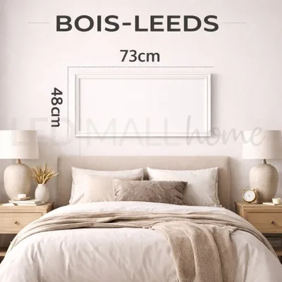 Kit Boiserie LEDMall Home Pronto da Montare con Bordi Pretagliati mod. LEEDS