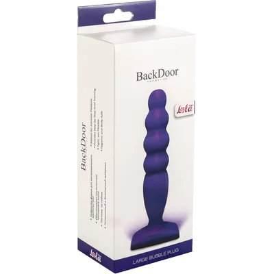 plug anale Large Bubble Back door viola 14 , 5 cm giochi anal progressivo