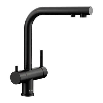 PRONTA CONSEGNA - Blanco | Miscelatore a 3 vie con doppio comando FONTAS II 1527736 finitura dark steel