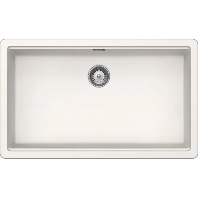 Schock Lavello una vasca GALAXY N100XL GALN100XLA99 finitura bianco puro da 75x45.6 cm