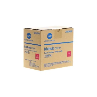 TONER ORIGINALE KONICA MINOLTA TNP51M MAGENTA A0X5355 Bizhub C3110