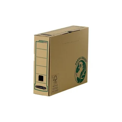 Fellowes Bankers Box Earth Final File Box A4 80 mm - Assemblaggio manuale Cartone riciclato certificato FSC Colore marrone