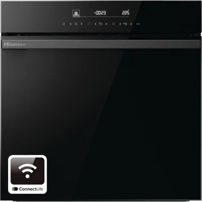 PRONTA CONSEGNA - Hisense Forno pirolitico multifunzione da incasso BI65346PDBGWIFI finitura vetro nero da 60 cm
