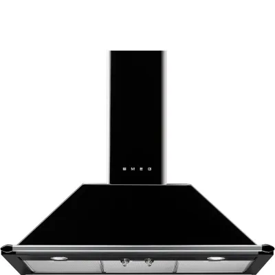 Smeg S Cappa aspirante a parete KT90BLE finitura nero da 90 cm