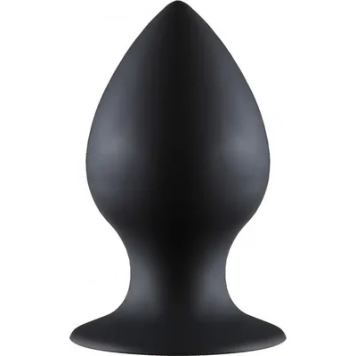 Plug anale Lola BackDoor Thick Medium nero ventosa sex toy 9,5 cm