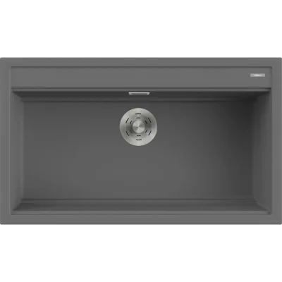 Elleci Lavello una vasca BEST 360 LKB36099 finitura composito K99 grigio scuro da 86x51 cm