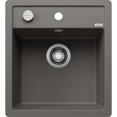 Blanco Lavello una vasca DALAGO 45-F 1527243 finitura grigio vulcano da 45.5x50 cm - Filotop