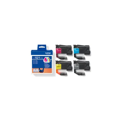 MULTIPACK 4 CARTUCCIA INCHIOSTRO ORIGINALE LC521VAL (BK/C/M/Y) DCP J1260W