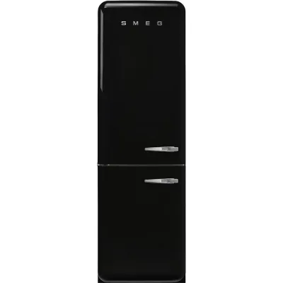Smeg Frigorifero combinato con cerniere a sinistra a libera installazione FAB32LBL6 finitura nero da 60 cm