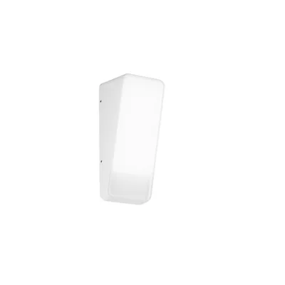Applique da esterno in alluminio bianco, LED 14W, luce calda, 8.7x20.9cm