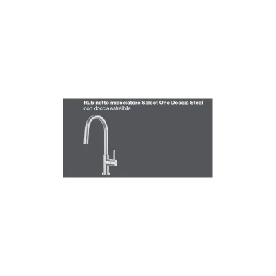 Barazza Miscelatore monocomando 1RUBS1DS finitura acciaio inox satinato - PROMOZIONE ATTIVA FINO AL 19/10