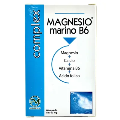 Magnesio Marino B6 Integratore Alimentare 40 Capsule