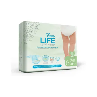 FREELIFE BEBECASH PANNOLINI XL TG. 6 35PZ