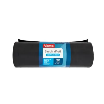 Vanto Sacchi Rifiuti Condominiali Antigoccia Nero cm 85x120 20pz