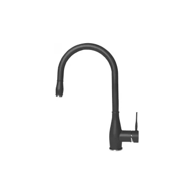 Elleci Miscelatore monocomando con canna girevole e doccetta estraibile NEVA MGKNEV59 finitura G59 antracite