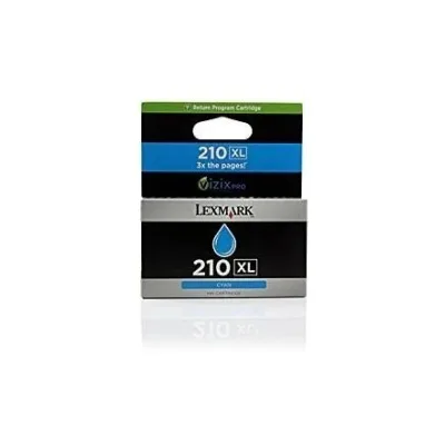 CARTUCCIA ORIGINALE LEXMARK 210XL 14L0175E CIANO