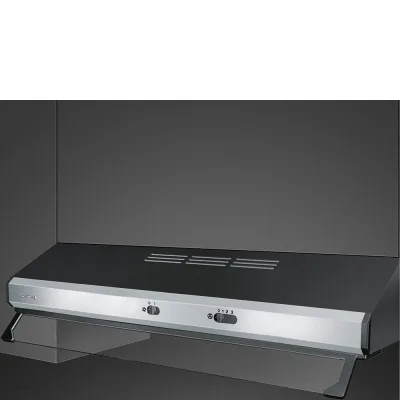 PRONTA CONSEGNA - Smeg Cappa aspirante semi-integrata KSEC81XE3 finitura inox/nero da 80 cm