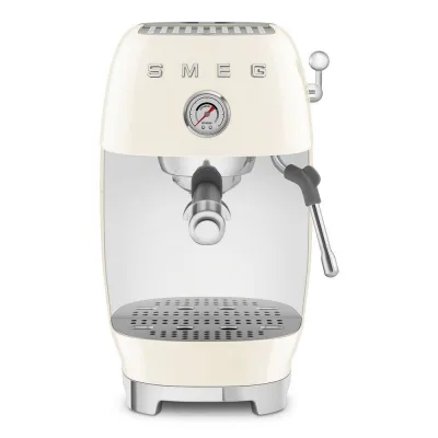 Smeg Macchina da caffè espresso manuale con estrazione a freddo ECF03CREU finitura panna