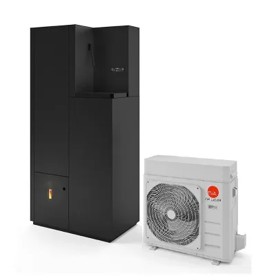 Eva Calòr Caldaia a pellet ermetica con ACS integrato SOLA 15 HYBRID 9016031000 finitura nero