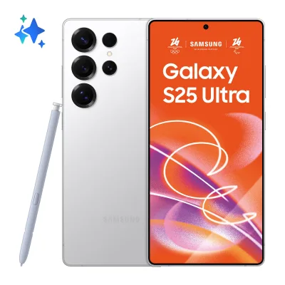 SAMSUNG S938 GALAXY S25 ULTRA 5G DUAL SIM Ai 6.9" OCTA CORE 256GB RAM 12GB 5G ITALIA TITANIUM WHITESILVER