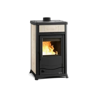 La Nordica Termostufa a legna TERMOROSSELLA PLUS DSA.16 CERAMICA 3004402 finitura panna