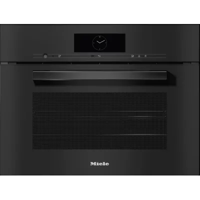 Miele Forno compatto a vapore combinato con forno tradizionale da incasso DGC 7845 HC finitura vetro nero da 60 cm