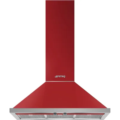 Smeg S Cappa aspirante a parete KPF9RD finitura rosso da 90 cm - IN PROMOZIONE FINO AL 6/07