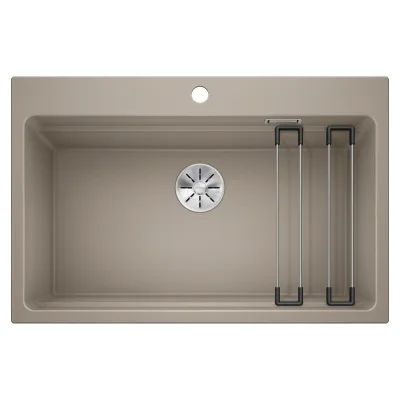 Blanco Lavello una vasca ETAGON 8 1525194 finitura tartufo da 78x51 cm - Sopratop