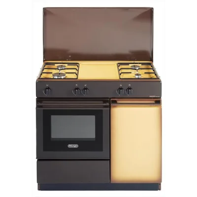 De Longhi Cucina a libera installazione SGK 854 NM a 4 fuochi con forno a gas finitura coppertone da 86 cm