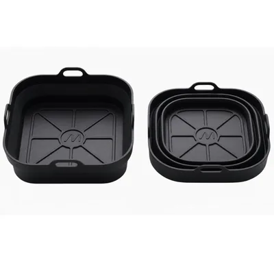 MUITOMAS AIR FRY FOLDABLE SIL SET BLACK AIRFRYFLDBSETBK