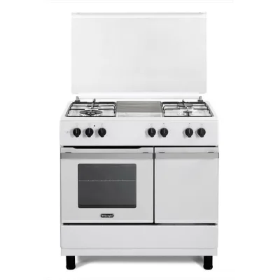 De Longhi Cucina a libera installazione DL964GEWB a 4 fuochi e forno a gas finitura bianco da 90 cm