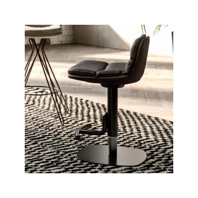 Ozzio Sgabello girevole Morfeo art. S512 con struttura in metallo e seduta in tessuto