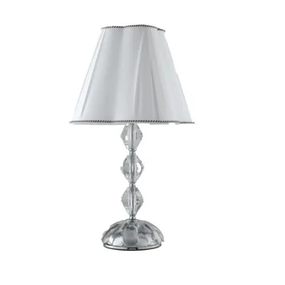 Lumetto luxury cromo in vetro e cristalli, 1 luce E27, 40x68cm