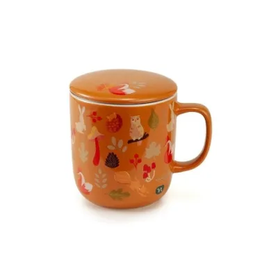 NEAVITA WARMY TEA HERBAL INFUSER INFUSIERA ARANCIONE CON FILTRO DA 380ML