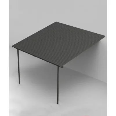 Unopiù Pergola addossata MERIDIENNE con copertura in lamelle da 407x305/407 cm - IN PROMOZIONE FINO AL 6/07