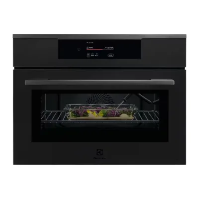 Electrolux | Forno compatto multifunzione combinato microonde KVLAE2XT finitura nero opaco da 60 cm