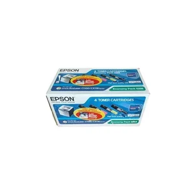 MULTIPACK 4 TONER ORIGINALE EPSON ACULASER C1100 CX11 NERO+3COLORI C13S050268 S050268