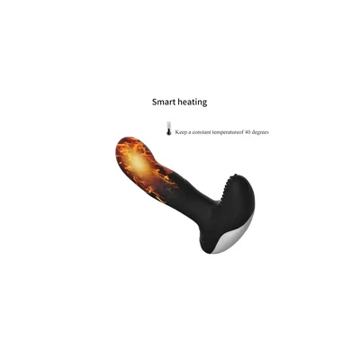 Plug Anale Caldo Premium prostatico anale nero telecomando heating pulsator USB