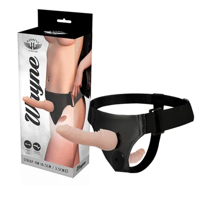 Strap-on Harness Attraction Wayne doppio dildo 16,5 cm Ø 3,5 cm regolabile