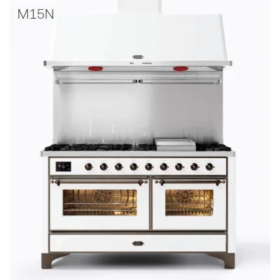 Ilve Cucina M15N Majestic M15FDNE3 doppio forno e piano cottura 9 fuochi con fry top da 151.1 cm - IN PROMOZIONE FINO AL 6/07