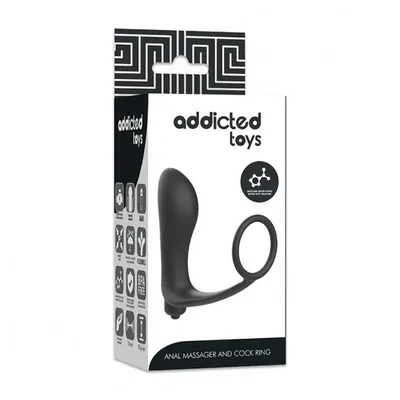 Plug Anale P Spot vibrante con cockring 15 cm ca inseribile 10 cm ca