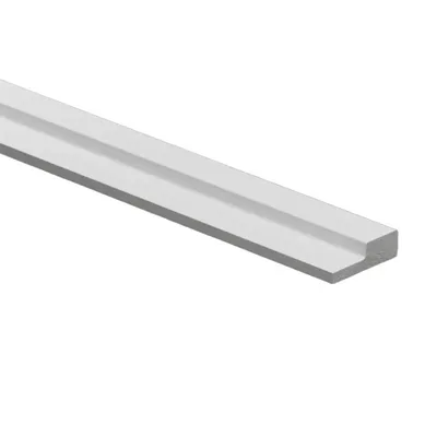 Profilo di chiusura destra in duropolimero bianco 40x12x2800mm
