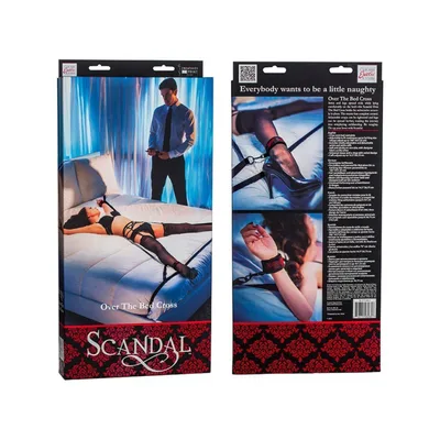 CalExotics Scandal Over the Bed Cross Set bondage da letto Premium Croce sul letto posizione a X 4 cinghie
